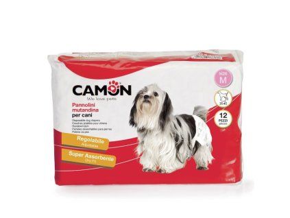 Plienky na psa Camon M - pás 35-45cm 12ks