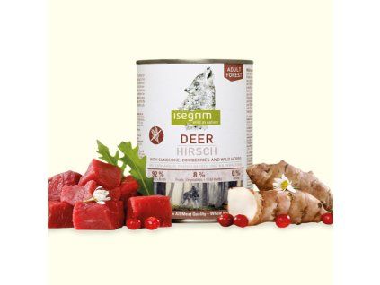 Isegrim Dog Adult Deer + Sunchoke, Cowberries & Wild Herbs 800g