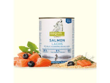 Isegrim Dog Adult Salmon + Millet, Blueberries & Wild Herbs 800g