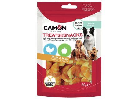 Camon Treats&Snacks Dog - Kúsky kuraťa s jablkom 80g