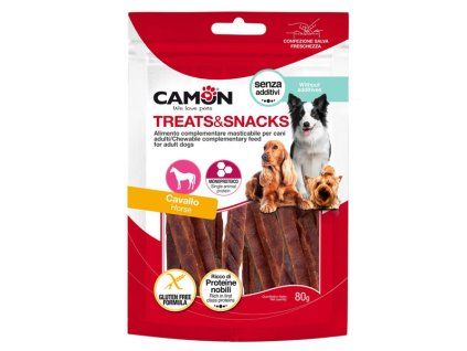 Camon Treats&Snacks Dog - Pásiky z konského mäsa 80g