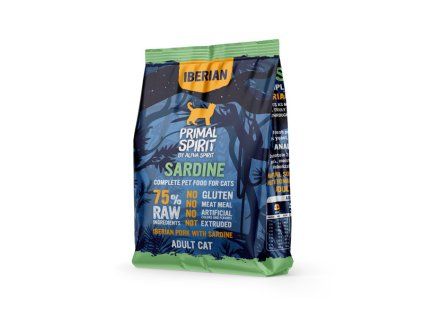 Primal Spirit Iberian Adult Cat 75% Sardine 1kg