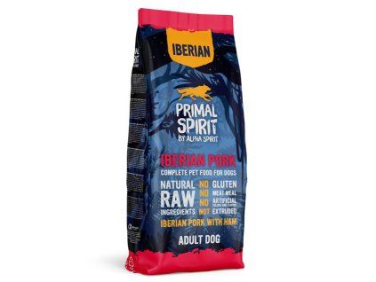 Primal Spirit Dog 70% Iberian Pork with Ham 12kg