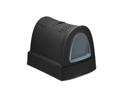 Imac Zuma krytý záchodík pre mačku - čierny