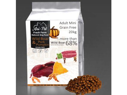 Fresh Farm GF Natural Dog Food Adult Mini - Wildboar & Pork 20kg