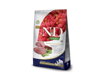 N&D GF Quinoa Dog Adult All Breed Weight Managment Lamb 2,5 kg