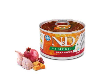 Farmina N&D Dog Adult Mini Quail & Pumpkin konzerva 140g