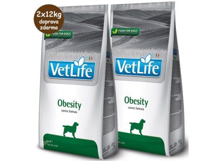 Farmina Vet Life Dog Obesity 2x12kg