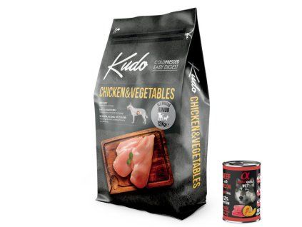 Kudo Dog LG Junior All Size Chicken & Vegetables 12kg