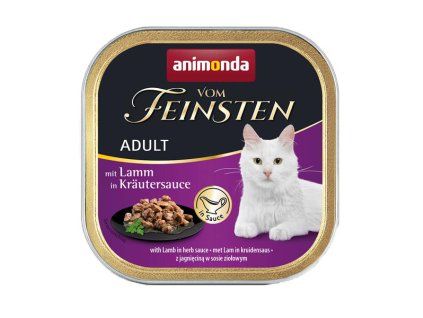 Vom Feinsten Cat GF Adult - Jahňacie v bylinkovej omáčke 100g