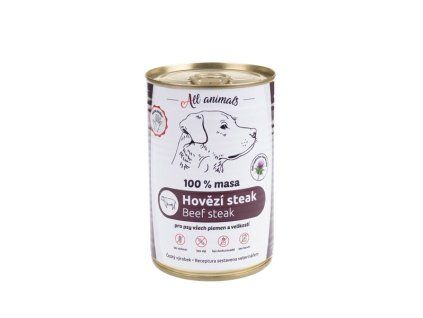 All Animals Dog Hovädzí steak 400g
