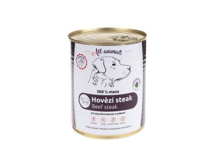 All Animals Dog Hovädzí steak 800g