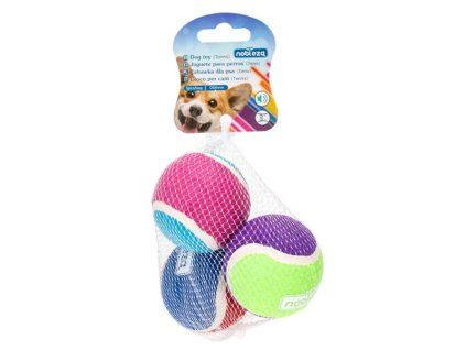 Set gumených lôpt pre psa Tennis - 6,4cm