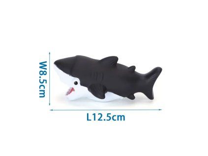 Gumený vinylový žralok Nobleza pre psa - 12,5cm