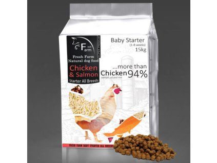 Fresh Farm Baby Starter All Breeds - Chicken & Salmon 15kg