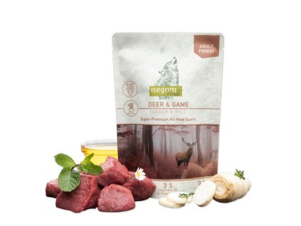 Isegrim Dog Adult Deer + Game kapsička 410g