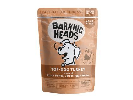 Barking Heads Top Dog Turkey kapsička 300g