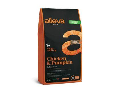 Alleva Natural Dog Puppy Mini Chicken & Pumpkin 2kg