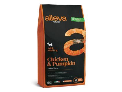 Alleva Natural Dog Adult Mini Chicken & Pumpkin 12kg
