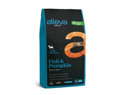 Alleva Natural Dog Adult Mini Fish & Pumpkin 2kg
