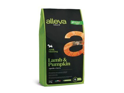 Alleva Natural Dog Adult Mini Lamb & Pumpkin 2kg