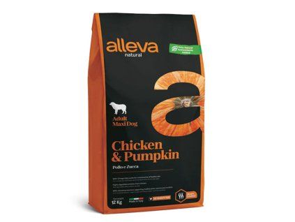 Alleva Natural Dog Adult Maxi Chicken & Pumpkin 12kg