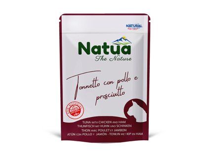 Natua Cat Adult - Filety z tuniaky, kura a šunka 70g
