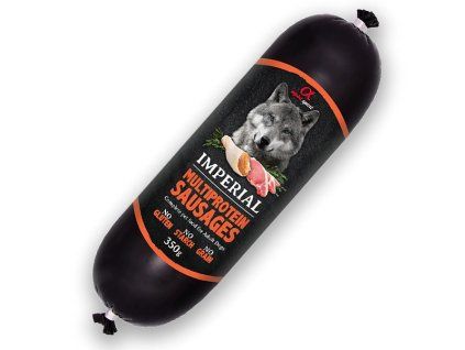Alpha Spirit Dog Imperial Sausages - Saláma Multiprotein 350g