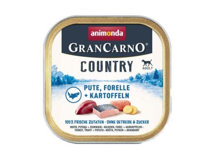 Animonda GranCarno Country Adult - Morka, pstruh a zemiaky 150g