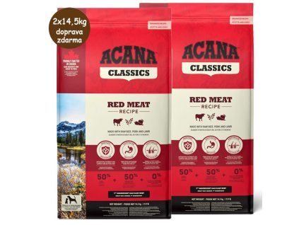 Acana Dog Classics Red Meat Recipe 2x14,5kg