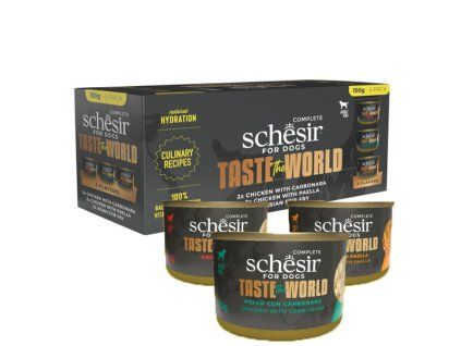 Schesir Dog Taste the World Mix na ochutnávku 6x150g