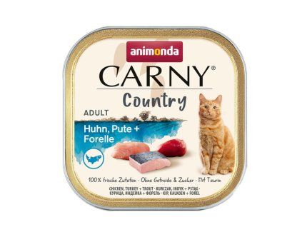 Animonda Carny Country Adult - Kura, morka a pstruh 100g
