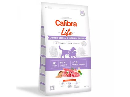 Calibra Dog Life Junior Small&Medium Breed Lamb 12kg