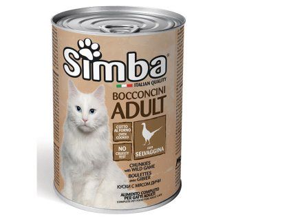 Simba Cat kúsky mäsa z diviny 415g