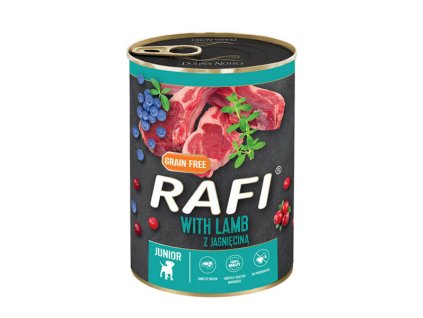Rafi Dog Junior - Jahňacie s čučoriedkami 400g