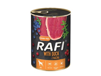 Rafi Dog Adult - Kačica s čučoriedkami 400g