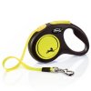 Vodítko Flexi Neon M 5m - páska (do 25kg) (Farba Žltá)