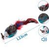 Myska s pierkom catnip 23cm