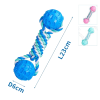 Bavlnené lano s 2 loptami Nobleza - 23cm (farebné)