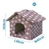 Domček pre zvieratá BROWN STARS M 48x45x39cm