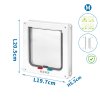 dvierka pre psov a macky nobleza silentflap m biele 190x198cm